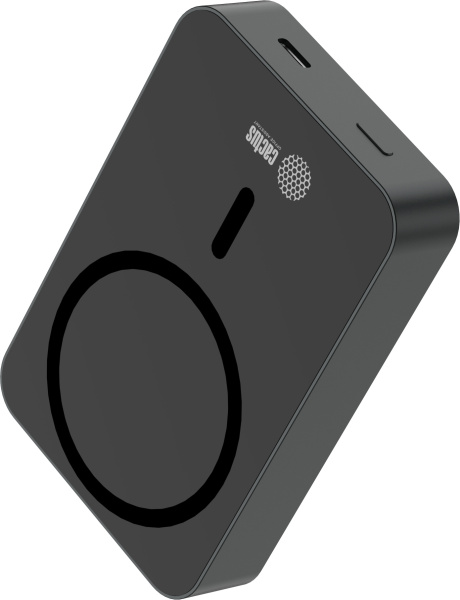 Мобильный аккумулятор Cactus (10000mAh, 22.5W, 4.5A, USB-C, беспроводная зарядка, серый) (арт. CS-PBFSTA-10000)