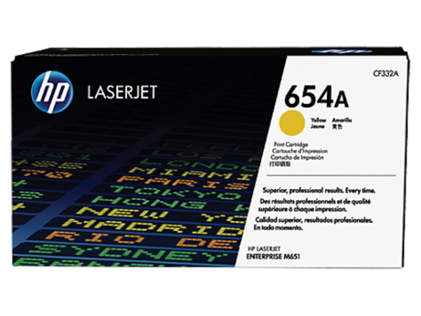 Картридж HP 654A Yellow Toner Cartridge (арт. CF332A)