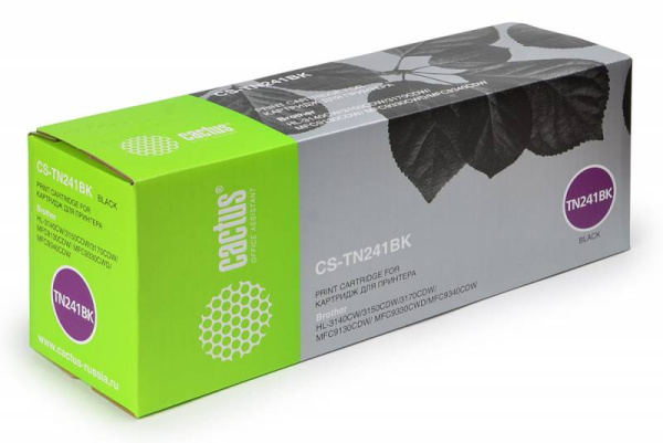 Картридж Cactus черный (2500стр.) для Brother (арт. CS-TN241BK)