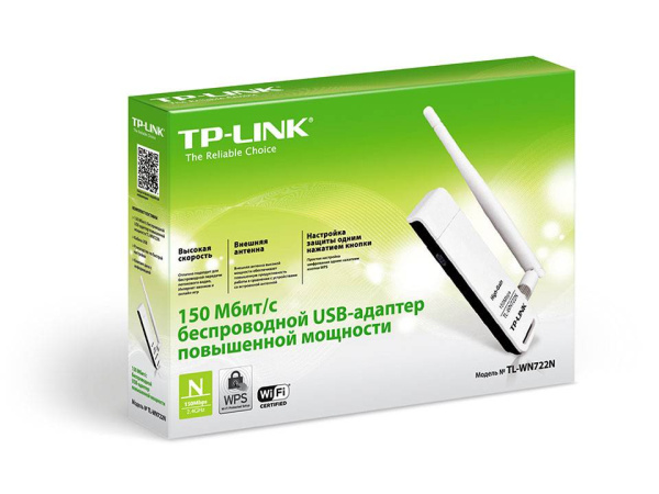 Усилитель Wi-Fi TP-Link TL-WN722N (арт. TL-WN722N)