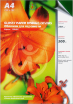 Картонные обложки для брошюровки Реалист глянец, А4, зеленые (100 шт.) (арт. 4518)