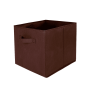 КОРОБ-кубик для хранения ГЕЛЕОС КУБ 33-8 (30х30х30 см) коричневый (арт. КУБ33-8)