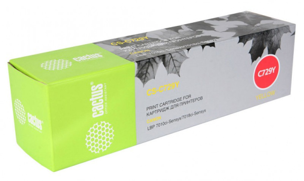 Картридж Cactus желтый (1000стр.) для Canon (арт. CS-C729Y)