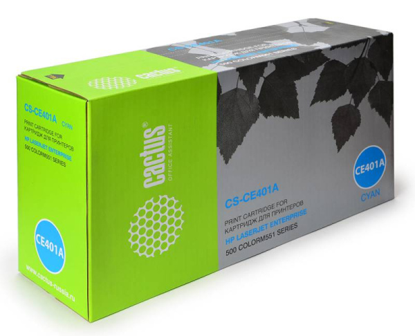 Картридж Cactus голубой (6000стр.) для HP (арт. CS-CE401A)