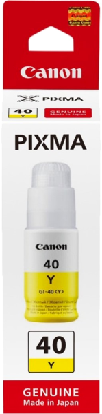 Контейнер с чернилами Canon GI-40 Y (жёлтый, 70 мл.) (арт. 3402C001)