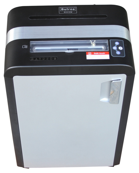 Уничтожитель документов Bulros 8625C, 3,8×40 мм, черный/серебро дверь, контур (арт. SH-D-BSC-8625-034-___-03)