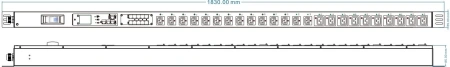 Блок распределения питания Powercom PDU-32AVMS24-14C3-10C9-1P (арт. PDU-32AVMS24-14C3-10C9-1P)