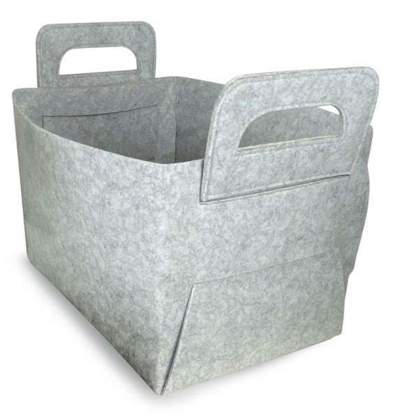 Короб ГЕЛЕОС Войлок (25х18х15 (M), светло-серый) (арт. ВЛК-СМ)