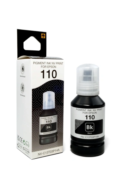 Чернила NVP 110 (NV-C13T03P14A) для Epson (140 мл) Black пигментные (в коробке)