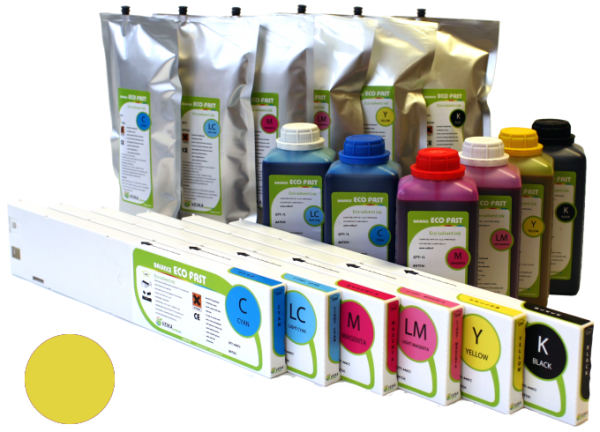 Экосольвентные чернила VEIKA Balance ECO Fast, Yellow 1л, Пакет (арт. OT36252)