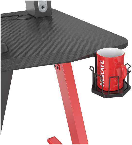 Стол игровой Cactus красный (арт. CS-GTZ-RDBK-CARBON)