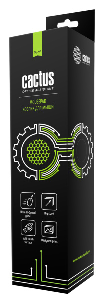 Коврик для мыши Cactus XXL, черный, 900x400x3мм (арт. CS-MP-PRO04XXL)