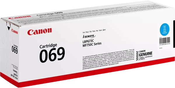 Тонер-картридж Canon 069 Cyan (1900 стр.) (арт. 5093C002)