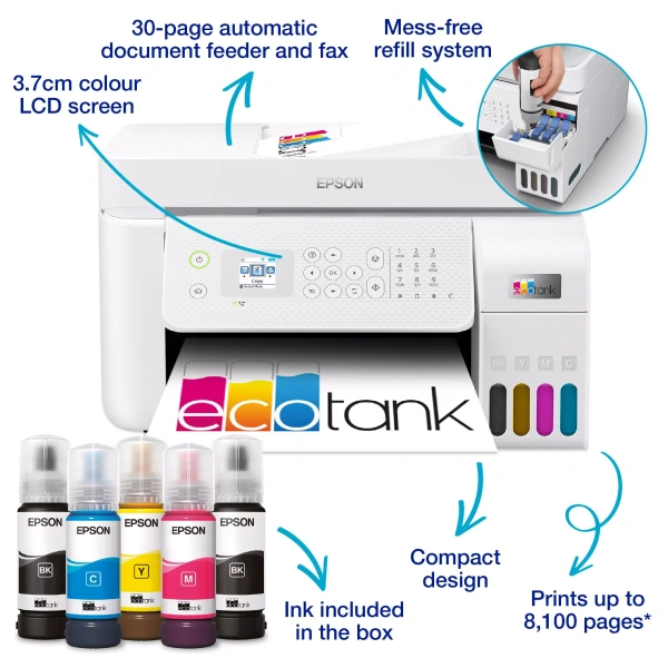 Струйное цветное МФУ Epson EcoTank L5296 (арт. C11CJ65411)