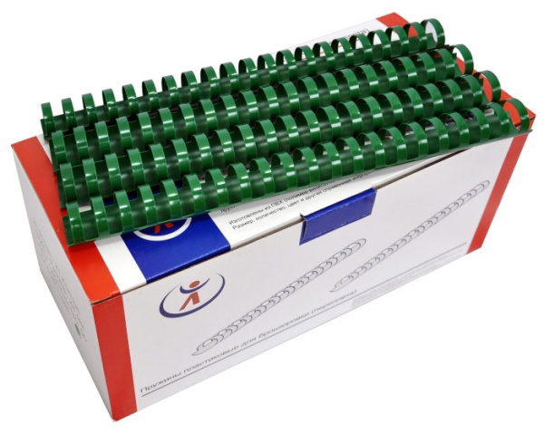 Пластиковые пружины Реалист 22мм, зеленые (50 шт.) (арт. 2117)