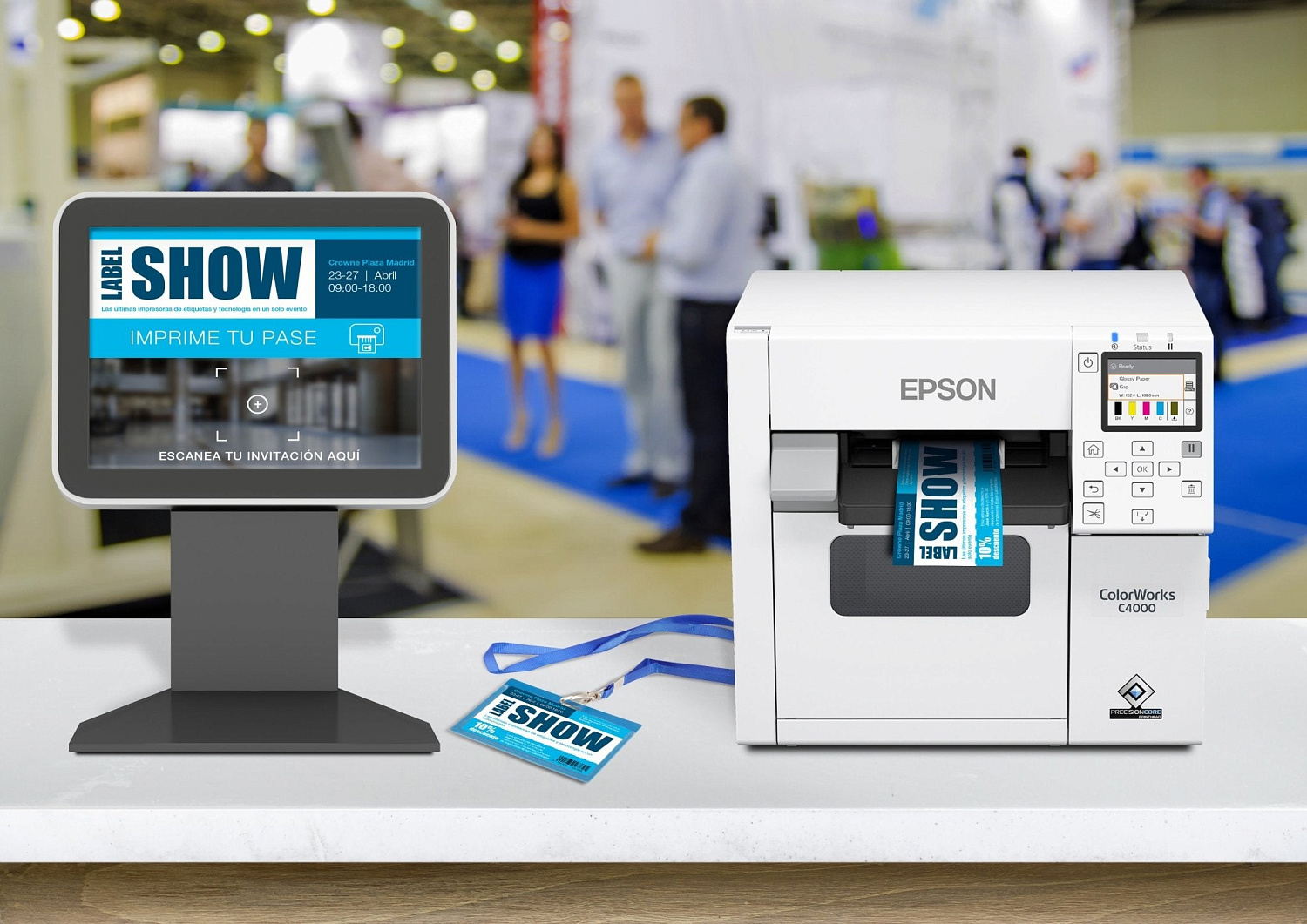 Цветной принтер этикеток Epson ColorWorks CW-C4000 (Gloss) (арт. C31CK03A9991)