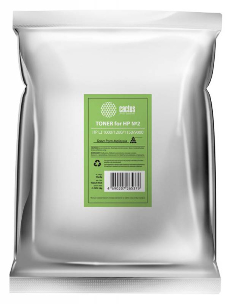 Картридж Cactus CS-THP2-10kg черный пакет 10000гр. (арт. CS-THP2-10KG)