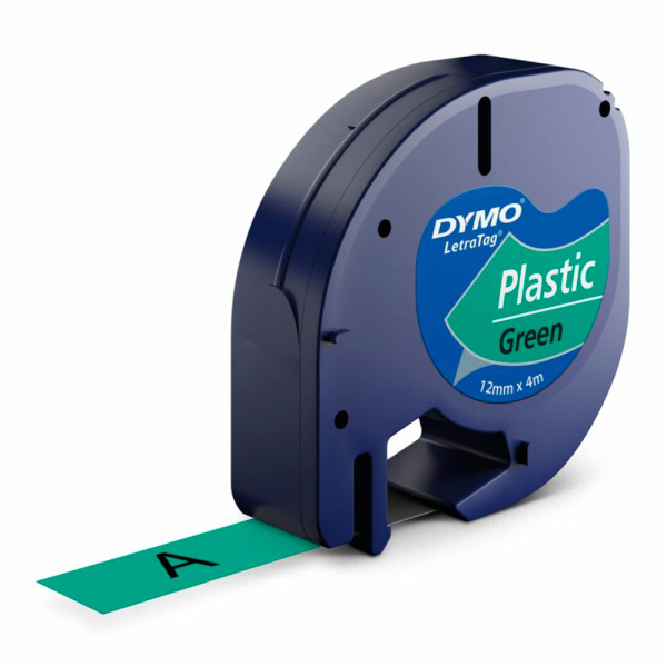 Лента DYMO пластиковая зеленая для LT-100H (12 мм x 4 м) (арт. S0721640)