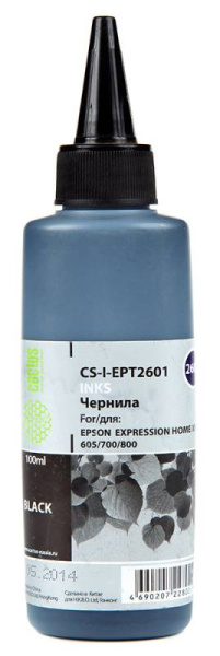 Чернила Cactus Чернила CS-I-EPT2601 черный (100мл) (арт. CS-I-EPT2601)