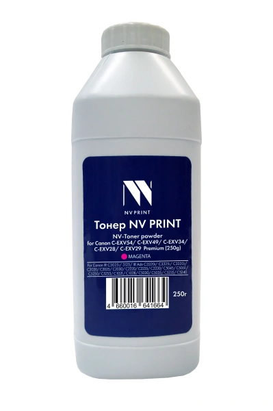 Тонер + девелопер NVP для Canon C-EXV54, C-EXV51, C-EXV49, C-EXV34, C-EXV28, C-EXV29 Premium (250г)