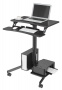 Стол для ноутбука Cactus VM-FDS108, столешница МДФ, черный, 71x39.2x110 см (арт. CS-FDS108BBK)