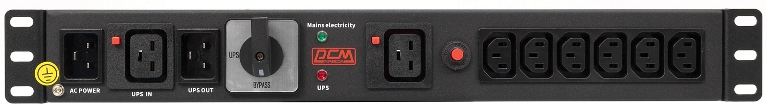 Блок распределения питания Powercom MBS1607-1C19-6C13 (арт. MBS1607-1C19-6C13)