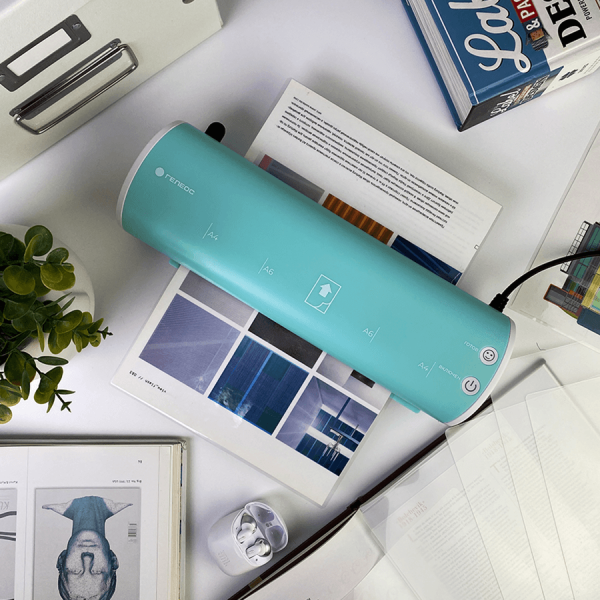 Ламинатор ГЕЛЕОС ЛМ A4 Модерн (светло-синий+белый) (арт. ЛМ-А4МСБ)