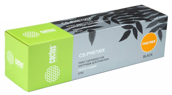 Картридж Cactus Тонер Картридж CS-PH6700X 106R01526 черный для Xerox (18000стр.) (арт. CS-PH6700X)