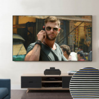 Экран SOK Cinema Cinema S'OK SCPSFR-266x150UST для ультракороткофокусных проекторов 120″, 16:9, настенный, рама черная 1см (арт. SCPSFR-266x150UST)