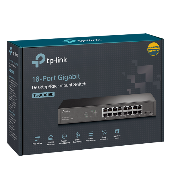 Коммутатор TP-Link TL-SG1016D (арт. TL-SG1016D)