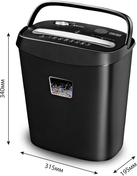 Шредер Cactus секретность P-4, фрагменты, 8 листов (арт. CS-SH-P4)