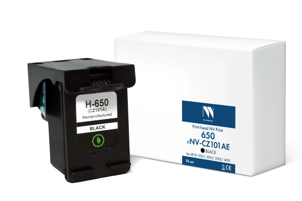 Струйный картридж NVP 650 (NV-CZ101AE) Black для HP DJ 1015/2515/3515/4515 (18 мл)