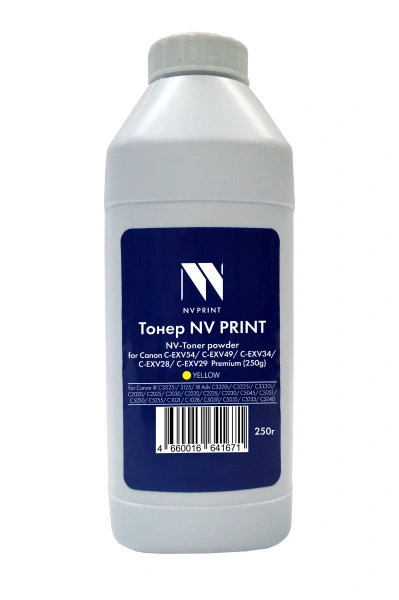 Тонер + девелопер NVP для Canon C-EXV54, C-EXV51, C-EXV49, C-EXV34, C-EXV28, C-EXV29 Premium (250г)