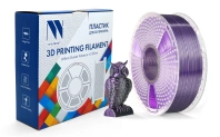 Филамент NV Print Silk PLA+ черный/пурпурный, 1.75 мм, 330 м, 1 кг (арт. NV-3D-SILK-PLA-P-BLACK-PURPLE)