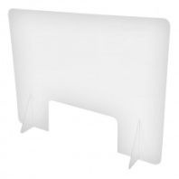 Экран защитный Office Kit настольный 61×81 см, с окном 40×20 см, акрил (арт. SCR-OK60804022) Экран защитный Office Kit настольный 61×81 см, с окном 40×20 см, акрил (арт. SCR-OK60804022)