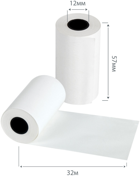 Чековая лента Cactus (57 мм, 32 м) (арт. CS-RT57-32)