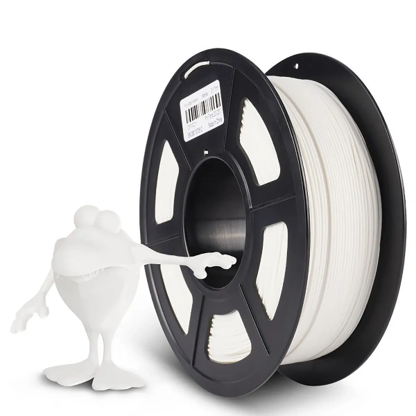 Филамент NVPRINT PLA матовый белый для 3D печати, диаметр 1.75мм, длина 330 метров, масса 1 кг.
