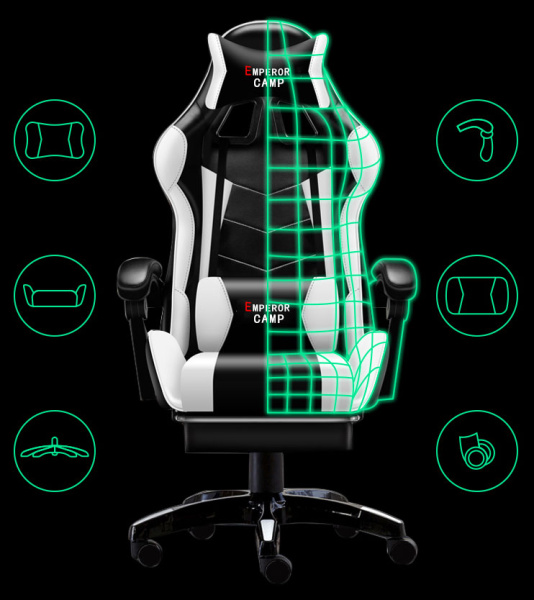 Кресло для геймеров ГЕЛЕОС G1 (белый) (арт. GChG1-W)