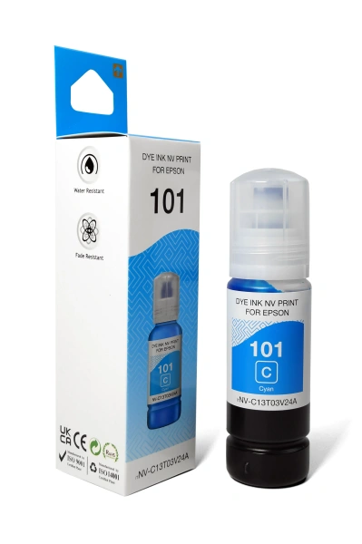 Чернила NVP 101 (NV-C13T03V24A) для Epson L4150 (70 мл) Cyan (в коробке)