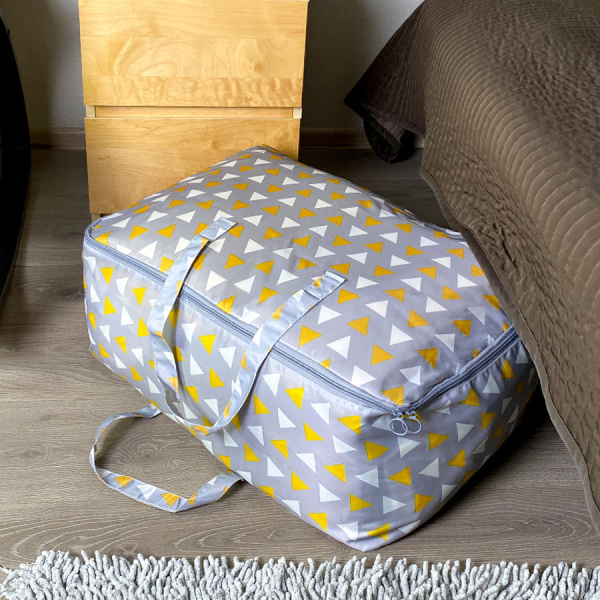 КОФР с ручками ГЕЛЕОС Бэг-04 (M), желтый треугольник (арт. БЭГ-04М)