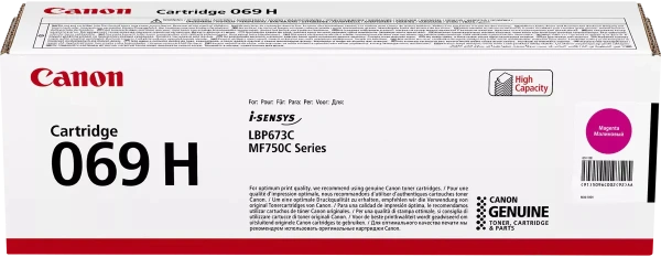 Тонер-картридж Canon 069H Magenta (5500 стр.) (арт. 5096C002)