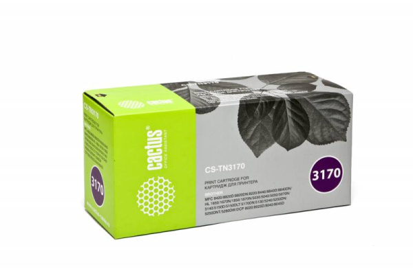 Картридж Cactus черный (7000стр.) для Brother (арт. CS-TN3170)