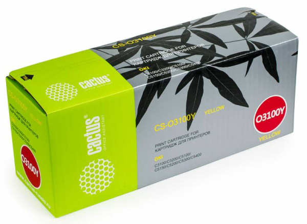 Картридж Cactus Тонер Картридж CS-O3100Y желтый для Oki (5000стр.) (арт. CS-O3100Y)