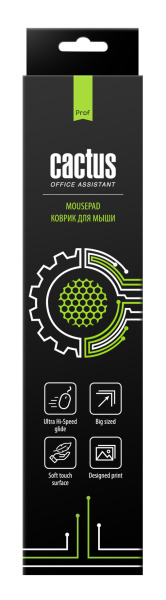 Коврик для мыши Cactus черный, 900x400x3мм (арт. CS-MP-PRO05XXL)