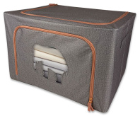 Кофр ГЕЛЕОС Оксфорд (серый, Слон, 60х42х40) (арт. К100-СЛОН-СР)