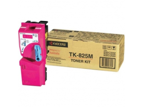 Оригинальный тонер-картридж Kyocera TK-825M (пурпурный, 7000 стр.) (арт. 1T02FZBEU0)