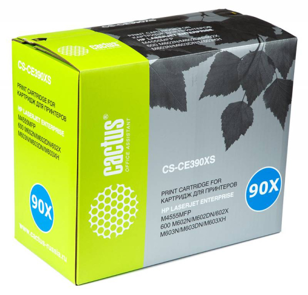 Картридж Cactus черный (24000стр.) для HP (арт. CS-CE390XS)