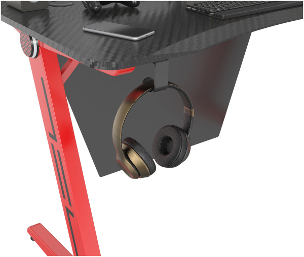 Стол игровой Cactus красный (арт. CS-GTZ-RDBK-CARBON)