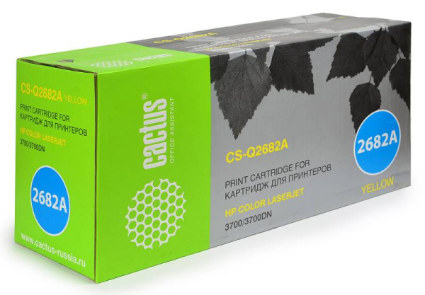 Картридж Cactus Тонер Картридж CS-Q2682A желтый для HP (6000стр.) (арт. CS-Q2682A)