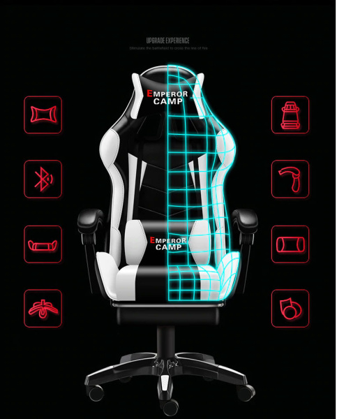 Кресло для геймеров ГЕЛЕОС G1 (белый) (арт. GChG1-W)